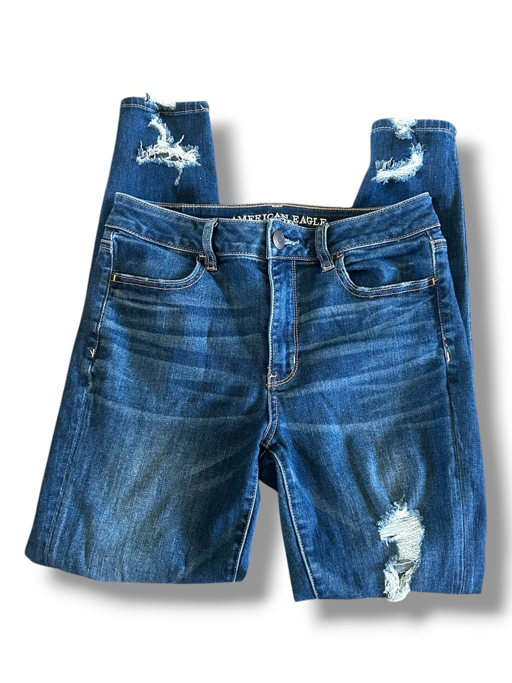 [American Eagle] Distressed Skinny Jeans